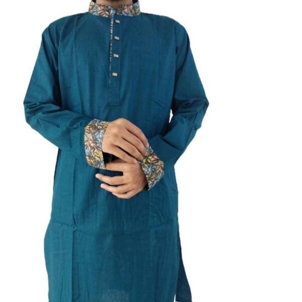 Premium Contrast Punjabi For Man Semi Long Punjabi Tensil Febrics